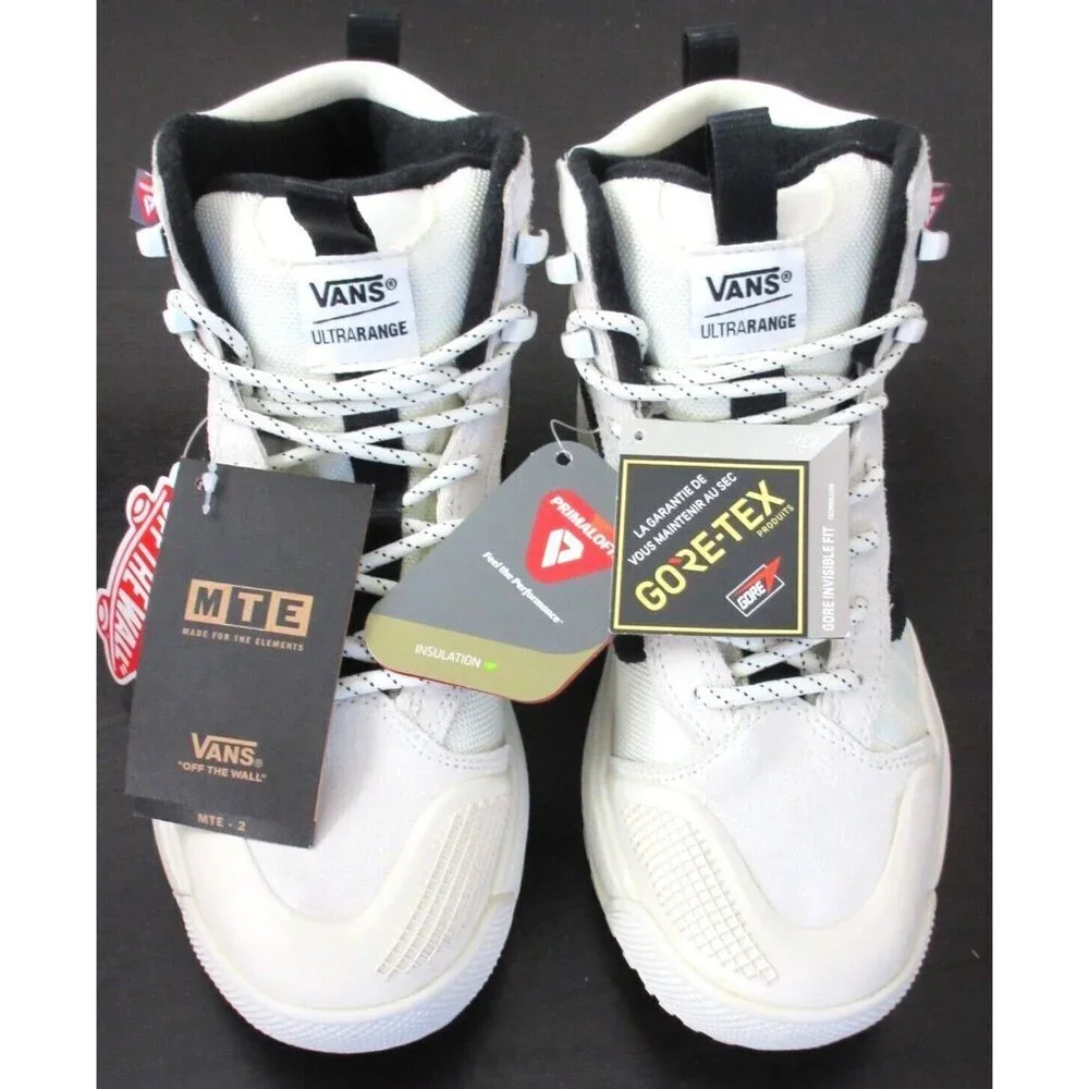 Vans Women's UltraRange Exo Hi MTE-2 Boots Marshmallow White Black Size 8.5 NIB
